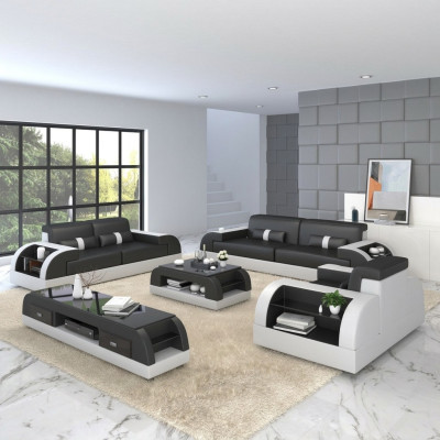 Sofa set 3+3 seater set design sofas upholstery couches leather relax