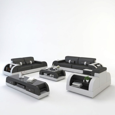 Sofa set 3+3 seater set design sofas upholstery couches leather relax