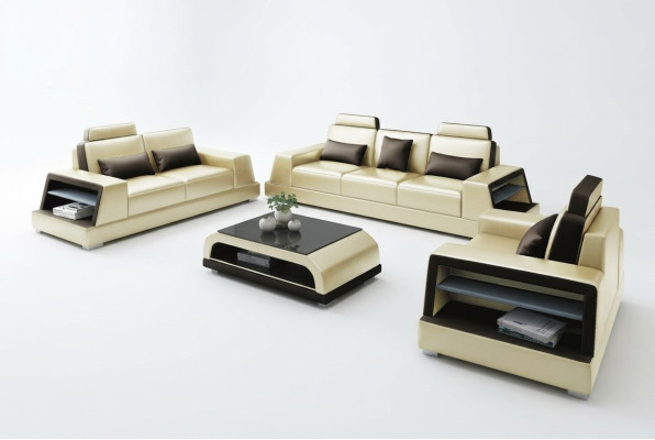 Sofa Couch Upholstery 3-Seater Leather Sofas Couches Seat Sets Three-Seater