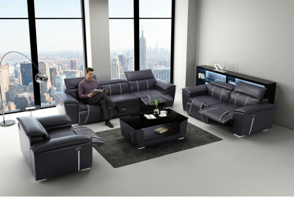 Sofa set 3-1-1 seater set multifunction sofas upholstered couches leather relax new