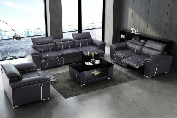 Sofa set 3-1-1 seater set multifunction sofas upholstered couches leather relax new