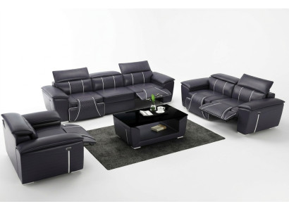 Leather Sofa Set 3+1 Seater Set Upholstered Sofa Couch Designer
