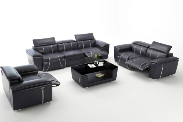 Luxury sofa set 2x 3-seater with furniture couch leather sofa textile group