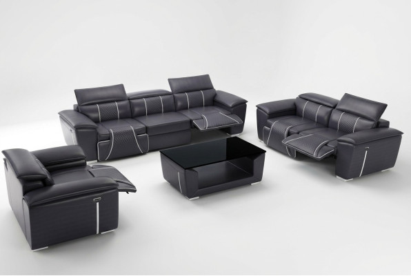 Classic 3-seater designer sofa upholstery sofas couches leather fabric textile new