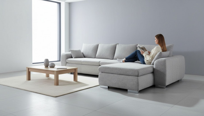 Sectional sofa couch upholstery L-shape living landscape seating set sofas
