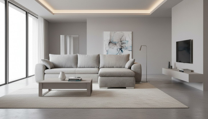 Sectional sofa couch upholstery L-shape living landscape seating set sofas