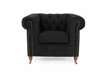 Designer armchair leather luxury TV couch 1-seater relax sofa lounge club