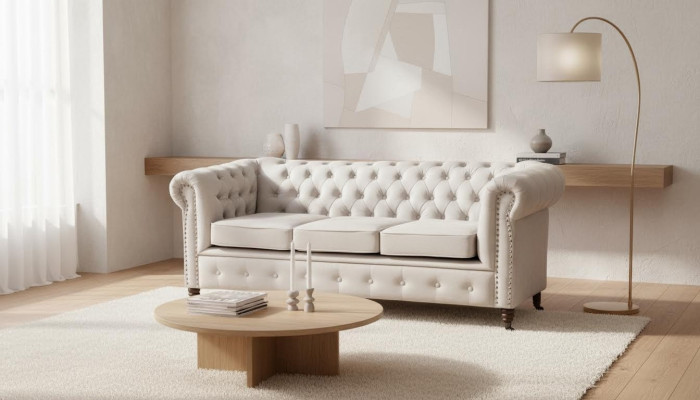 Chesterfield Sofa Set 3+2 Seater Design Couch Upholstered Sofa Suite Set New