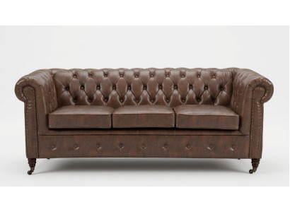 Chesterfield Sofa Set Sofa Couch Upholstery 3 2 Seater Leather Sofas Fabric New