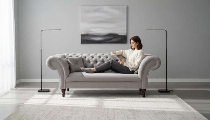 3-seater couch upholstered sofa Chesterfield couches three-seater faux leather