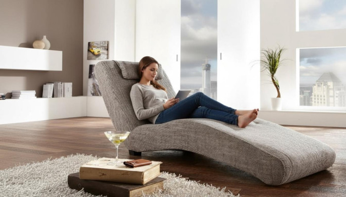 Chaise longue, relax lounger, lounge sofa, Chesterfield couch, sofa, lounger, textile