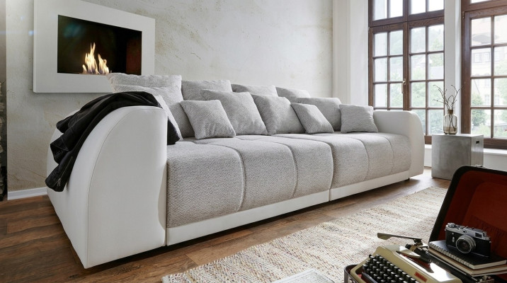 Sofa Couch 310cm Upholstered Sofas 5-Seater Textile Big XXL Living Room Couches