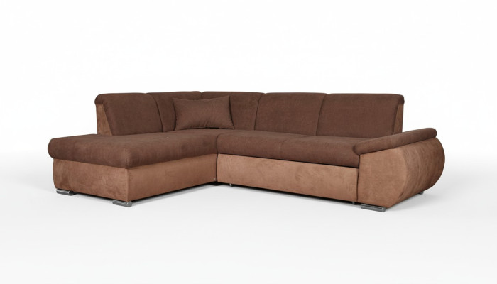 Upholstered corner sofa in L-shape fabric sofa couch design textile