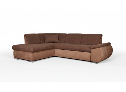 Upholstered corner sofa in L-shape fabric sofa couch design textile