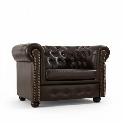 Chesterfield armchair television couch 1-seater sofa leather fabric couches upholstery