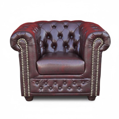 Chesterfield Armchair TV Couch 1-Seater Sofa Fabric Textile Couches Upholstery