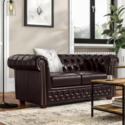 Chesterfield Sofa Set 2+1 Seater Design Couch Upholstered Sofas Modern