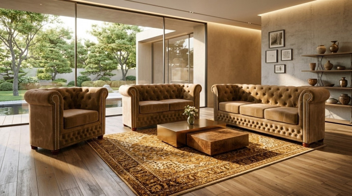 Chestgerfield sofa set couch upholstery seating set 3-2-1 seaters upholstery couches