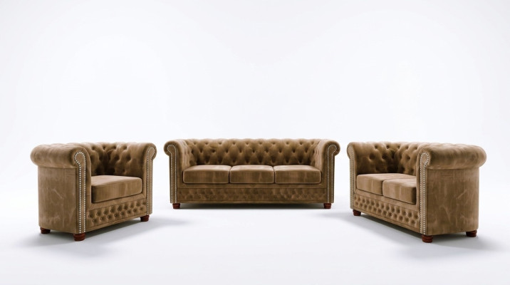 Chesterfield Sofa Set 3+2 Seater Sofa Seat Couch Upholstery Suite Couches