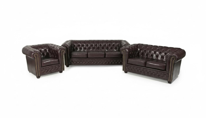 Leather Sofa Set 3+2+1 Seater Suite Upholstered Sofa Couch