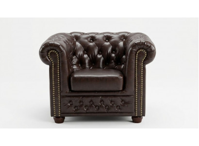 Chesterfield armchair TV couch 1 seater sofa textile leather couches upholstery