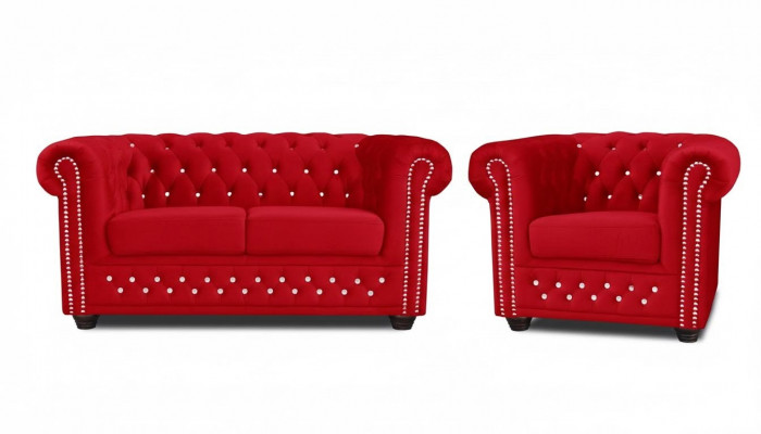 Sofa set 2+1 seater sofas couch upholstery blue classic couch set