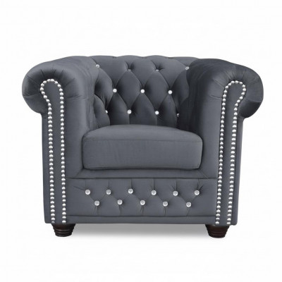 Chesterfield couches, armchair, TV couch, 1-seater sofa, textile fabric upholstery, new.