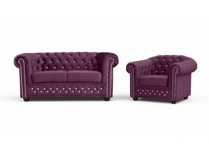 Chesterfield Sofa Set 2+1 Seater Design Couch Sofa Set New