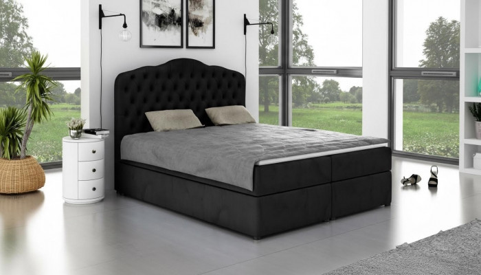 Designer bed Chesterfield hotel beds double sleep room luxury