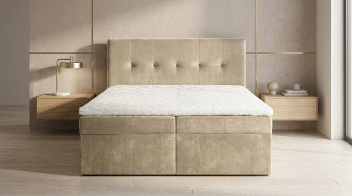 Design Chesterfield beds bed double bed hotel luxury 180x200 double textile