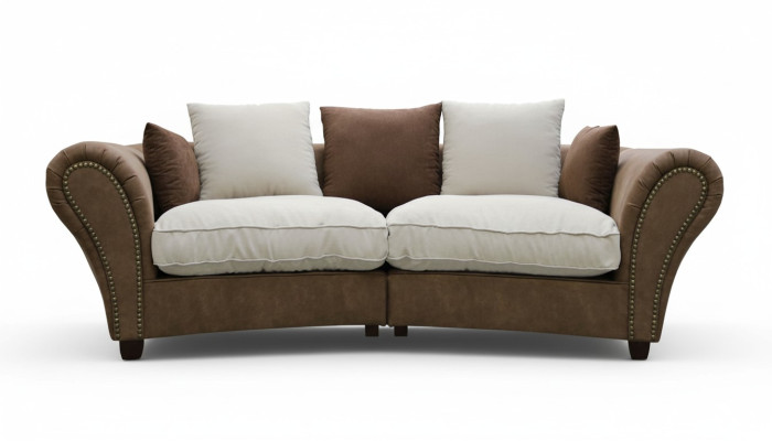 Sofa 4-seater fabric sofas luxury couch big padding lounge 265cm