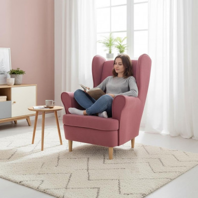 Armchair Club Lounge Designer Recliner Chair Upholstered Sofa 1 Seater Television Textile