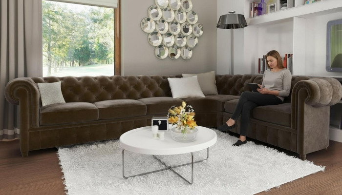 Chesterfield Couch Living Landscape Corner Sofa Suite Corner Sofa Corner Suite