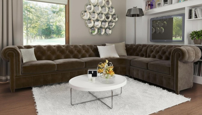 Chesterfield Couch Living Landscape Corner Sofa Suite Corner Sofa Corner Suite