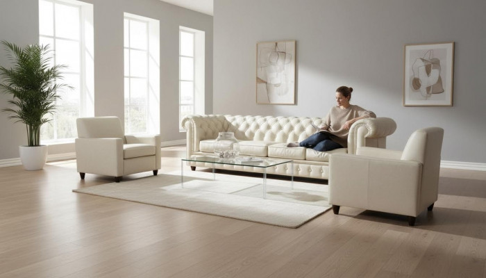 Chesterfield sectional sofa L-shape fabric design couch upholstery seat sofa textile