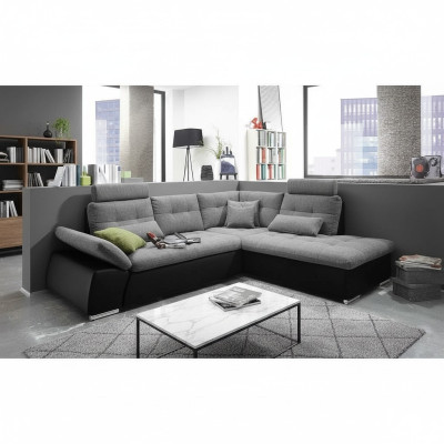 Sectional sofa L-shape sofa couch design upholstery modern leather fabric bed function