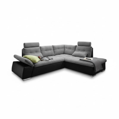 Sectional sofa L-shape sofa couch design upholstery modern leather fabric bed function