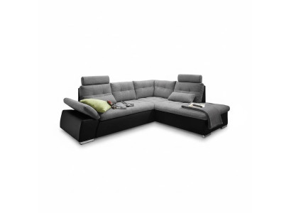 Sectional sofa L-shape sofa couch design upholstery modern leather fabric bed function