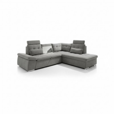 Design corner sofa L-shape sofa couch with bed function upholstered sleeper sofa textile