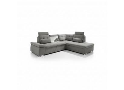 Design corner sofa L-shape sofa couch with bed function upholstered sleeper sofa textile