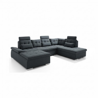 Corner sofa U-shape sofa living area suite upholstery bed function sleeper sofa