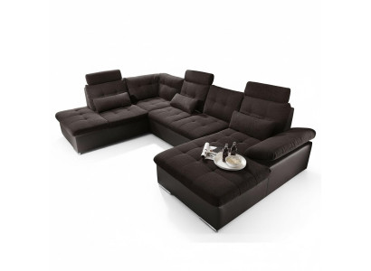 Living landscape multifunction couch corner sofa U-shape bed function sleep