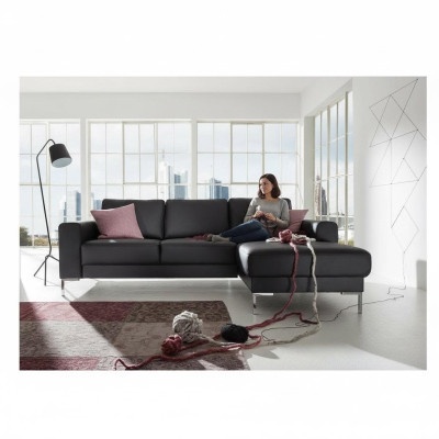 Faux Leather L-shaped couch living landscape corner sofa suite design modern sofa