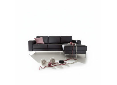 Faux Leather L-shaped couch living landscape corner sofa suite design modern sofa