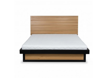 Loft Beds 140x200cm Solid Wood Bedroom Furniture Real Wood Bed Oak Metal