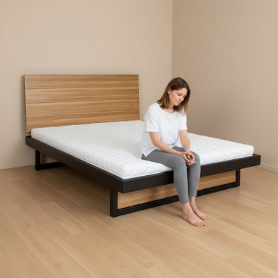 Bed wood beds double real wood 180x200cm bedroom solid wood beds