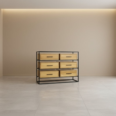 Design Chest Cupboards Shelf Authentic Wood Side Low Board