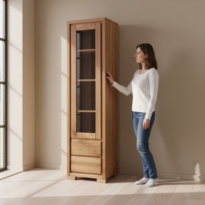 Classic display cabinet showcase living room display cabinets design real wood