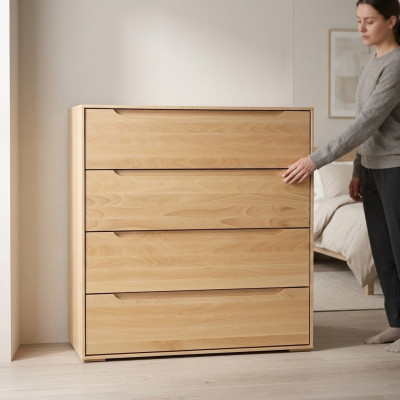Dresser Solid Sideboard Cabinet Furniture Dressers Genuine Wood Lowboard New Sideboard
