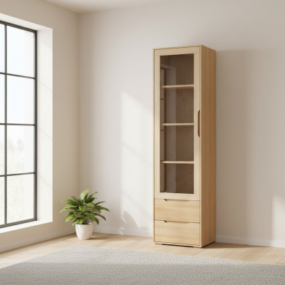 Massive display cabinet genuine handcrafted solid wood cabinet wood cabinets glass display cabinets